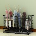 Iron grid umbrella storage rack